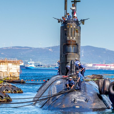 A career with "Heroes of the Deep" HMS Triumph birthing in Gibraltar @ Simon Newbound